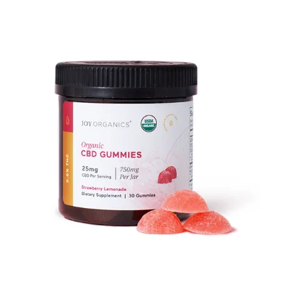 Joy Organics Organic Gummies Strawberry Lemonade