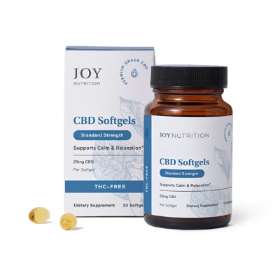 Joy Organics THC-Free Softgels